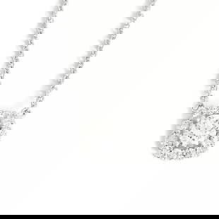 Cushion Halo Round Diamond Pendant Necklace 14K White Gold, 18 Inches, .68 CTW: Cushion Halo Round Diamond Pendant Necklace 14K White Gold, 18 Inches, .68 CTW Make a statement with this gorgeous diamond necklace. Please let us know if you have any questions. Diamonds: .68 ctw; 1