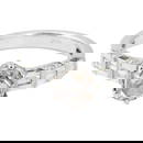 Vintage 18K White Gold Morganite Diamond Ring