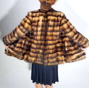 GERMAN SABLE FUR JACKET EU: L; US: 14: Title: GERMAN SABLE FUR JACKET EU: L; US: 14 Dimensions: Approximate size- EU: L; US: 14 : Important details: Length: 80cm/31.5in -Shoulders width:47cm/18.5in -Sleeve Length:60cm/23.62in -Bust size (