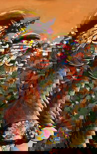 Maiden - 21st Century, Contemporary, Figurative. Neo-Expressionism, Women, Faces, 2024: About the ItemShipping Procedure Ships in a well-protected tube from Nigeria This work is unique, not a print or other type