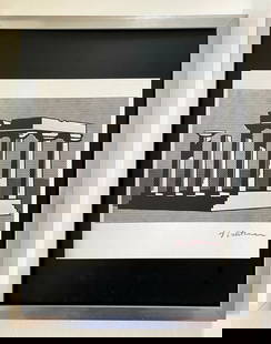 Roy Lichtenstein | Vintage 1970 Signed | Mounted 11x14 Offset Lithograph | Bid!: Up for Auction this Beautiful and Scarce Vintage 1972 Offset Lithograph Roy Lichtenstein "TEMPLE OF APOLLO" Stamp Signed Art Print is about 8 X 9 in. This piece is mounted on a 11 x 14 in. black acid