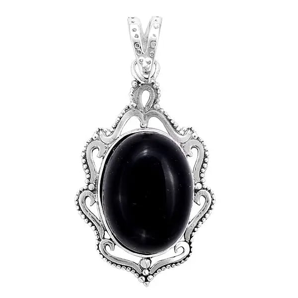 Designer Sterling Silver Pendant with Gemstone (1 of 2)