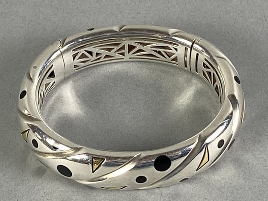 Stunning 18K Gold & Sterling Silver Cuff Bracelet By Michael Bondanza (1 of 18)