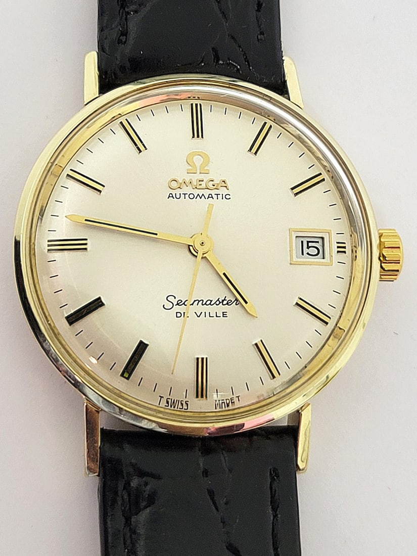 Vintage 14k OMEGA SEAMASTER DeVILLE Automatic Watch 1960s Cal 563* LL6690* EXLNT: Vintage 14k OMEGA SEAMASTER DeVILLE Automatic Watch 1960s Cal 563* LL6690* EXLNT This Men's Omega watch is Swiss made. Great present for yourself or someone you love! Great present for vintage collect