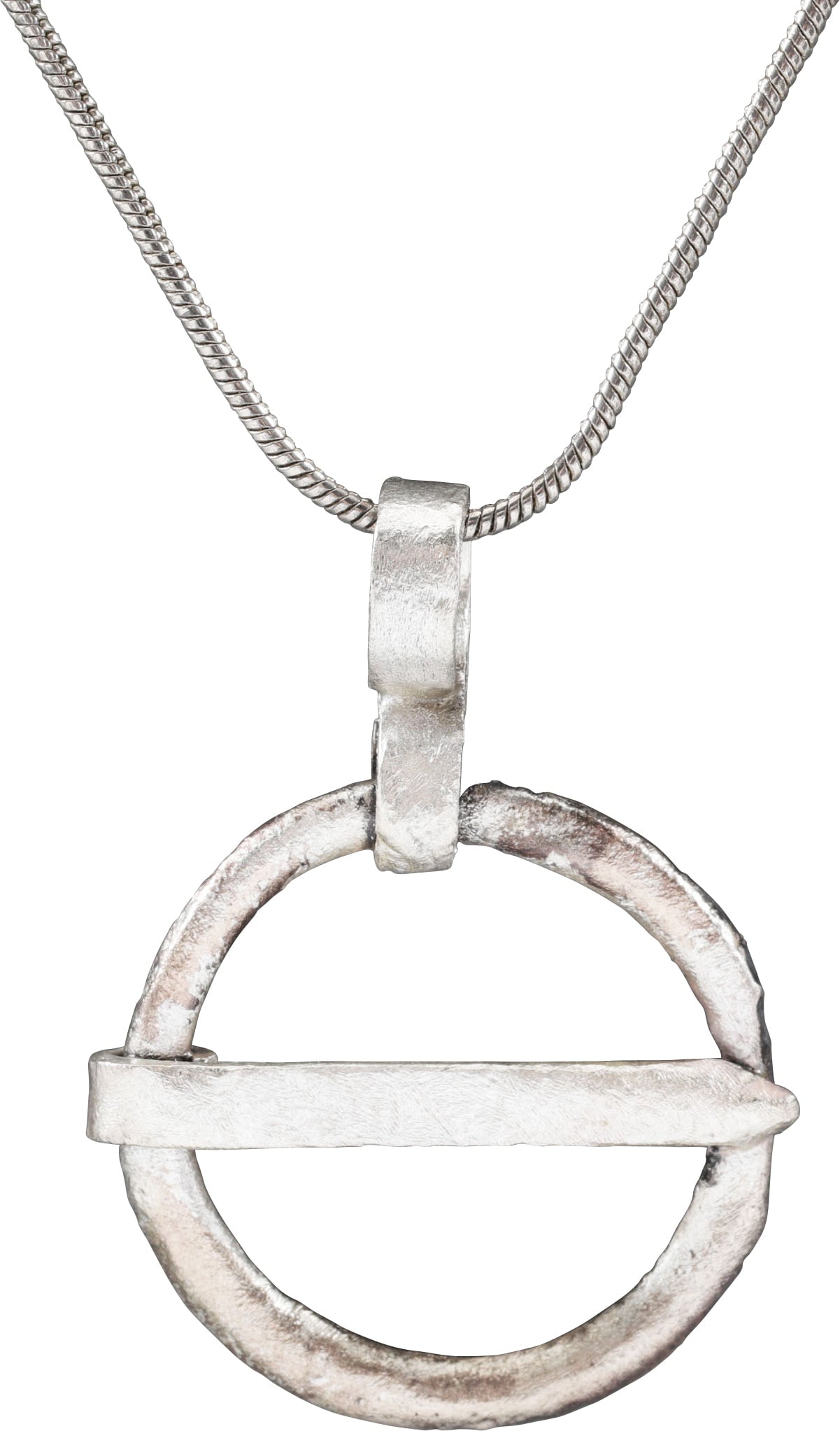 VIKING PROTECTIVE BROOCH 9th-11th CENTURY AD.: Worn in numbers on the surface of the jerkin, these small metal brooches provided a measure of protection against sword cuts and, in fact, were a form of armor. See current Public Television programmi