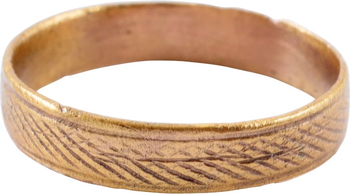 FINE VIKING WEDDING RING C.900-1050 AD SIZE 6 ½ (1 of 5)
