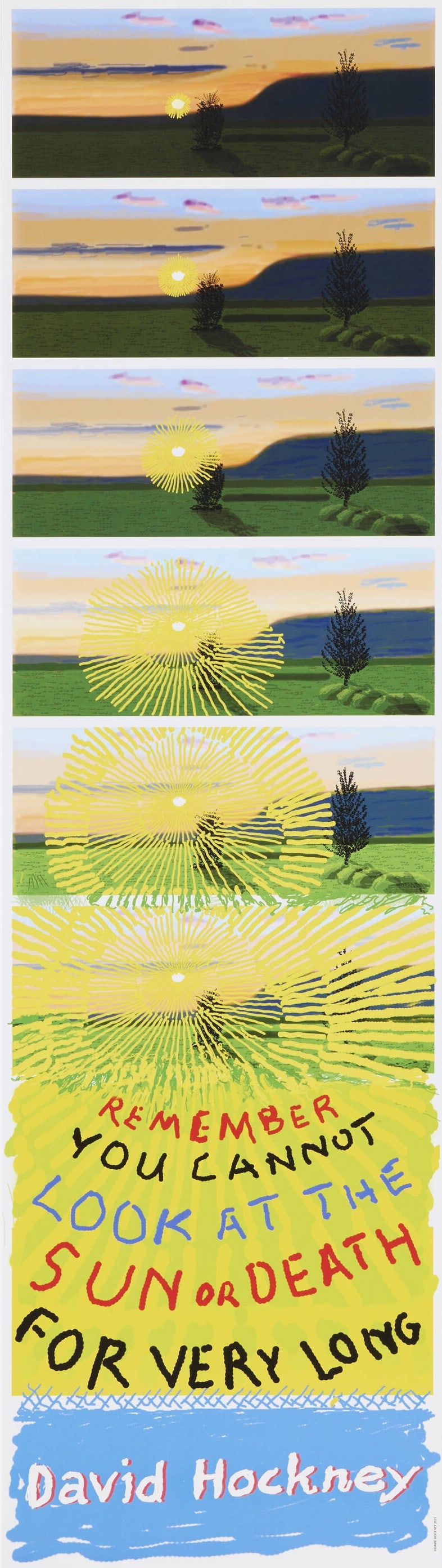 David Hockney Sun and Night Print (1 of 1)