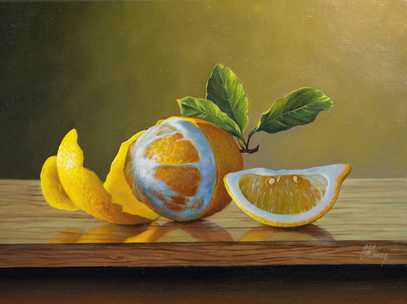 Kolodyazhniy Sergey- Still Life with Lemon: Artist: Kolodyazhniy Sergey Title: Still Life with Lemon Printing Date: 2.2025 Medium: Oil on canvas Size/Format: 40cm x30cm (15 ³/? x 11 ¹³/?? inch) Publisher: Kolodyazhniy Sergey This is oil canv
