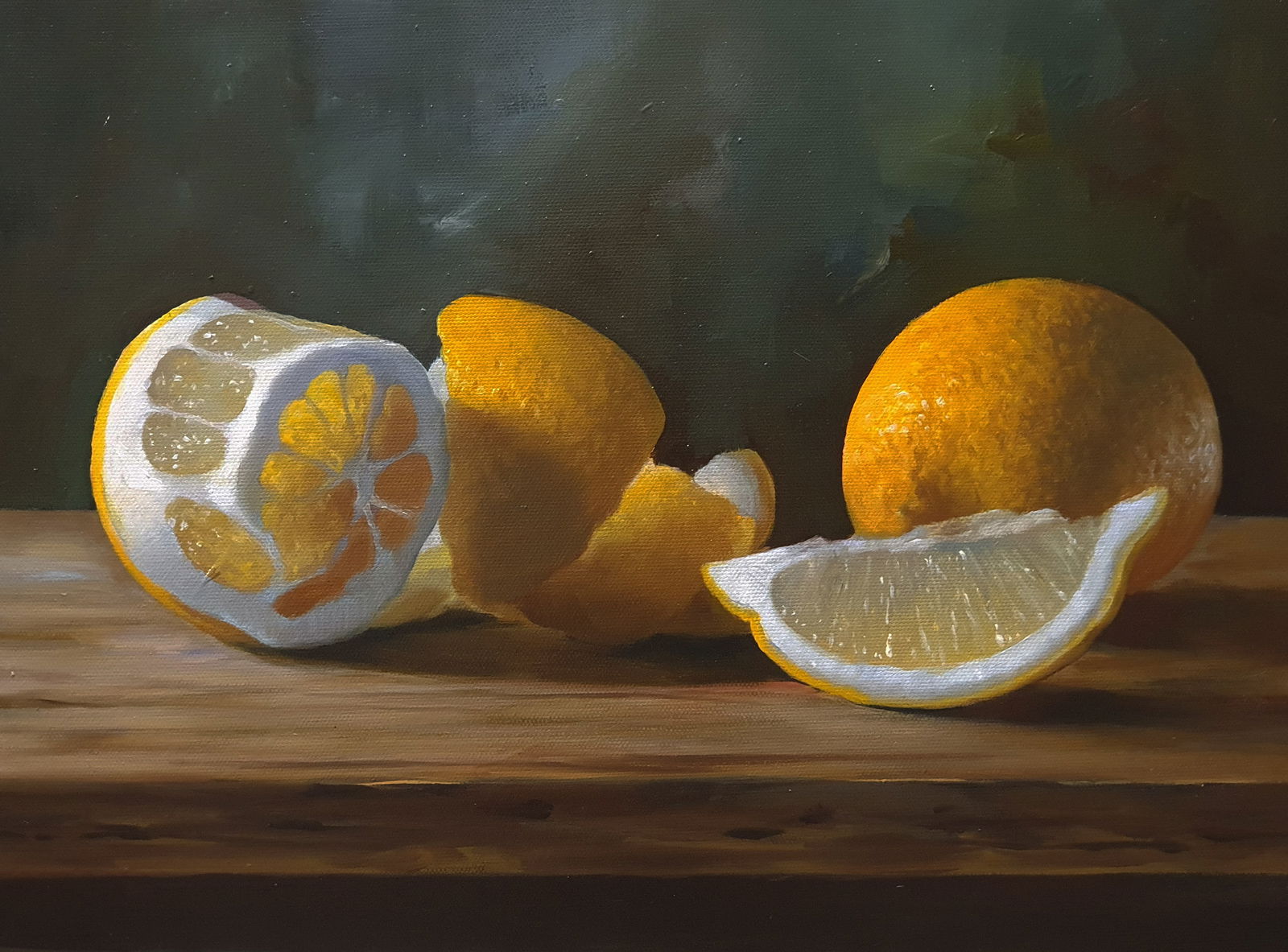 Kolodyazhniy Sergey- Still Life with Lemon: Artist: Kolodyazhniy Sergey Title: Still Life with Lemon Printing Date: 6.2025 Medium: Oil on canvas Size/Format: 40cm x30cm (15 ³/? x 11 ¹³/?? inch) Publisher: Kolodyazhniy Sergey This is oil canv