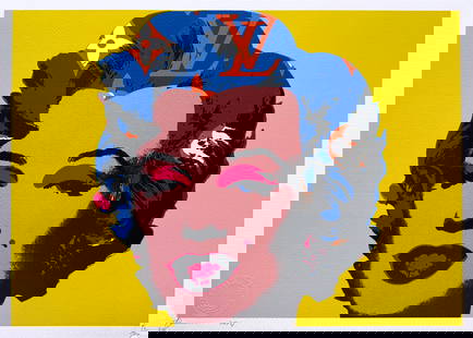 Death NYC Marilyn Monroe Louis Vuitton: Title: Death NYC Marilyn Monroe Louis Vuitton Date/Period: 21st Century Materials: Giclee on Fine art 300 gsm paper Size: 17 3/4 x 12 1/2 inches Artist: Death NYC, limited edition giclee on paper, out