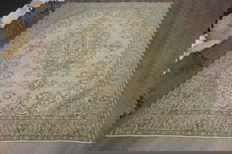 9'5x12'4 ft, PERSIAN DECOR, Turkish: Title: 9'5x12'4 ft, PERSIAN DECOR, TurkishOridign: TurkeyDate/Period: 1960 - 1970Materials: Wool and CottonSize: Width: 9.5