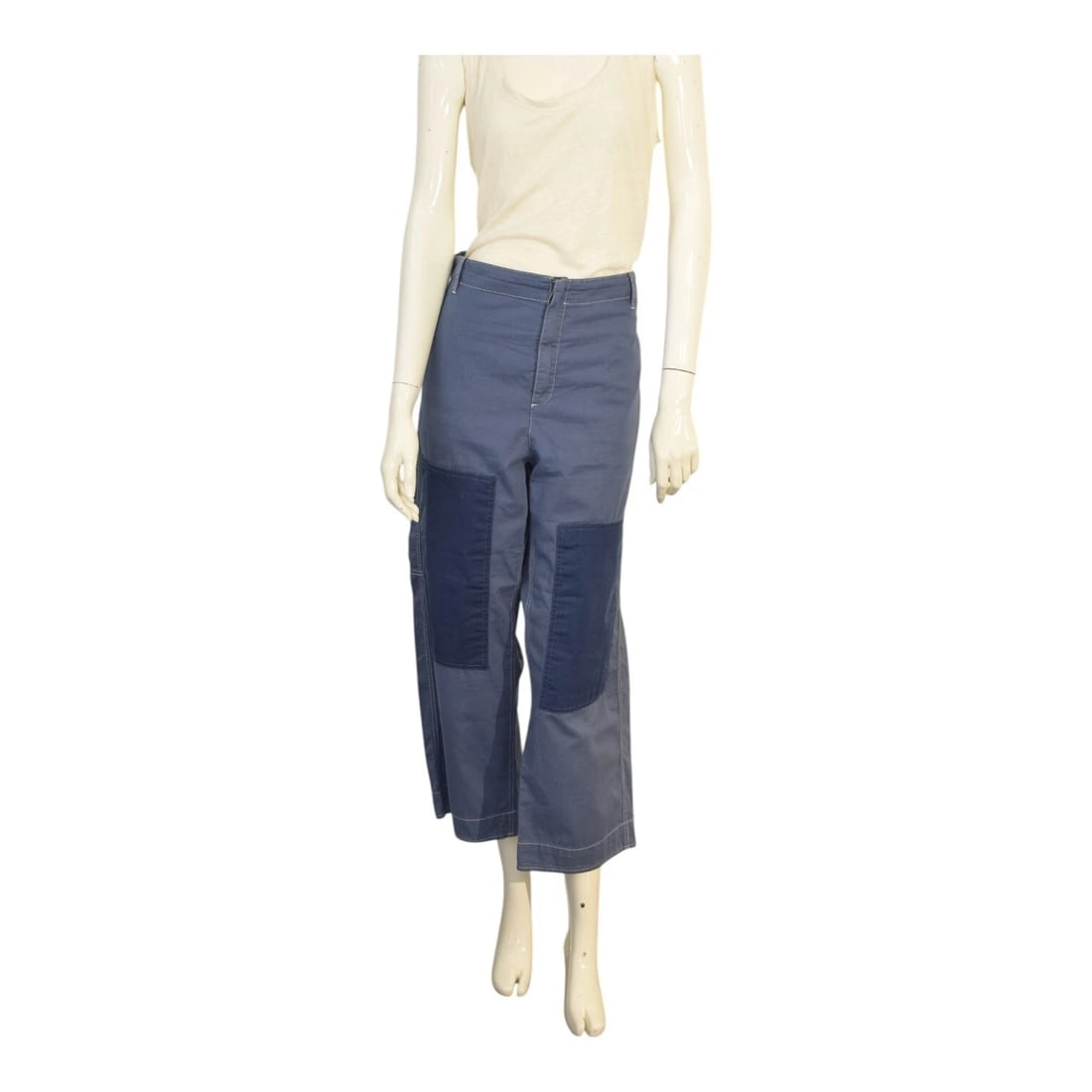 ETRO Blue Cropped Pants 100% Cotton Summer Trousers size 42: ETRO Blue Cropped Pants 100% Cotton Summer Trousers size 42 Looking for a pair of comfortable, cotton summer pants? Well, this blue Etro Cropped Pants might be just the pair you are looking for. Perfe