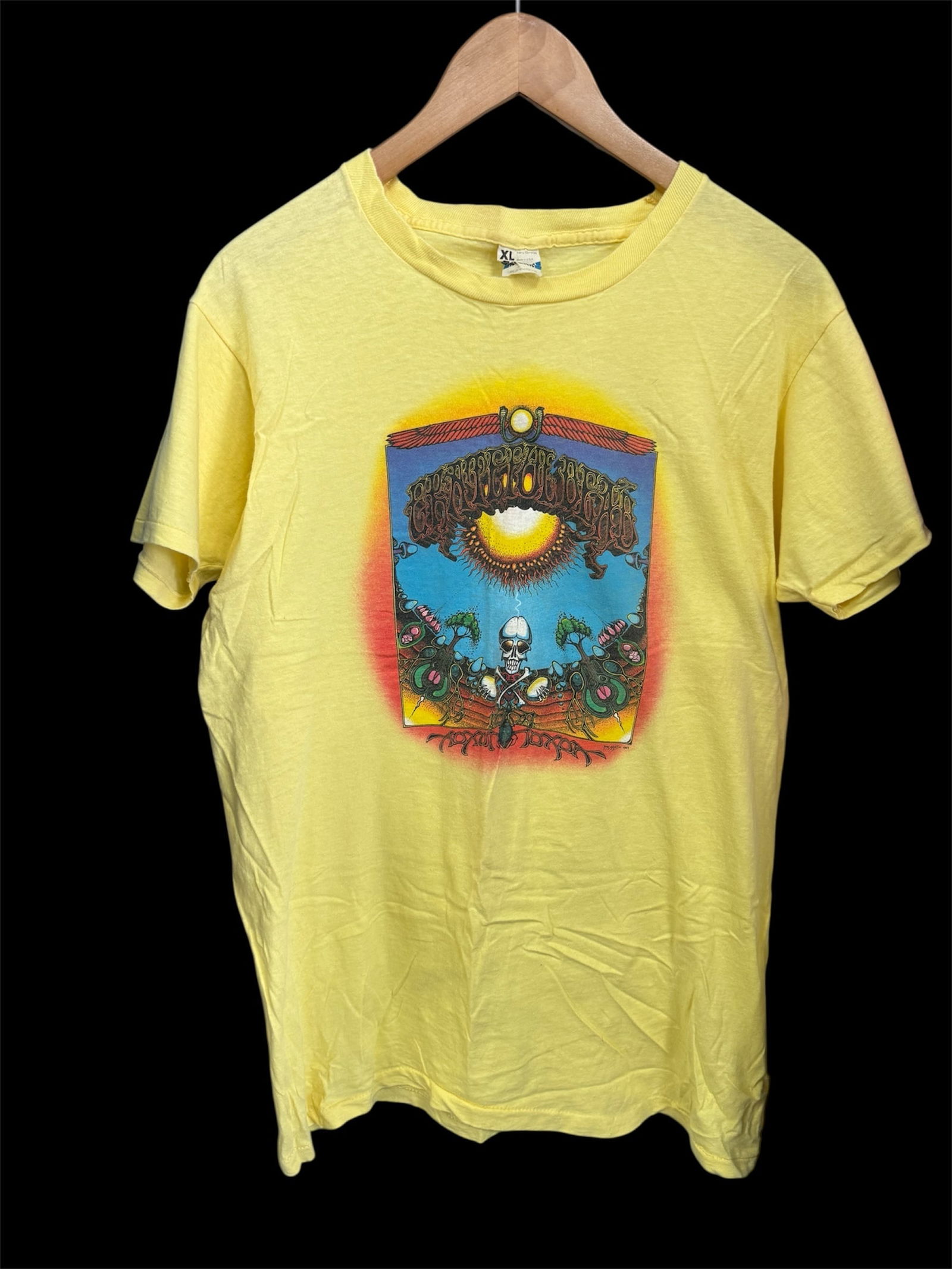 Vintage Grateful Dead 1969 Skull Beetle T-Shirt – Rios Griffin Art, Screen Stars XL (1 of 1)