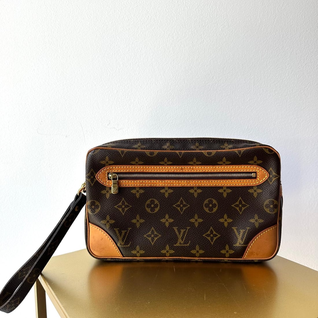 LOUIS VUITTON Monogram Trousse Clutch with Wrist Strap (1 of 13)