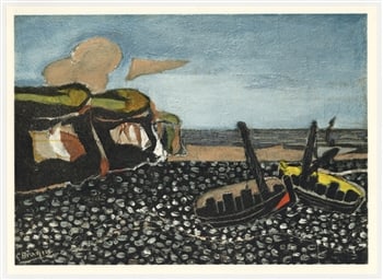 Georges Braque lithograph "Les barques bleues" (1 of 1)