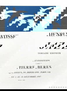 Henri Matisse lithograph Cahier 6 Jazz A Meme la Pierre 1982: Title: Jazz Artist: Henri Matisse Country: France Medium: Lithograph - Cahier 6 Marks: Signed in plate, Not numbered Paper Size: Velin d&#8217;Arches 12 x 9.50 inches Printed: 1982 by Atelier Bordas,