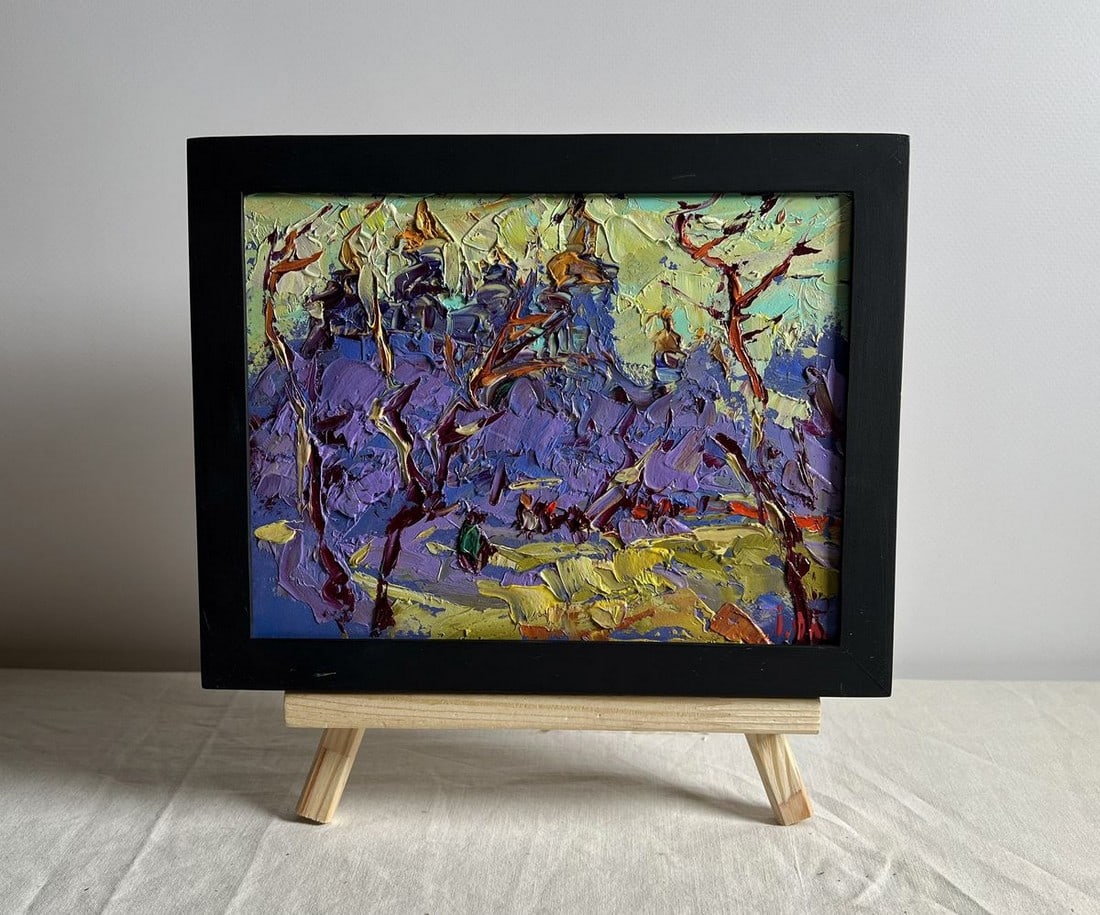 Oil painting Morning walk in the park Alex Kalenyuk (1 of 10)