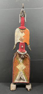 Large Namji Doll: Title: Large Namji Doll Date/Period: Late 20th Century Dimension: 35.5" h x 8" w Material: Wood Additional Information: African Tribal Art Large Namji Doll Reserve: $150.00 Shipping: Domestic: Flat-ra