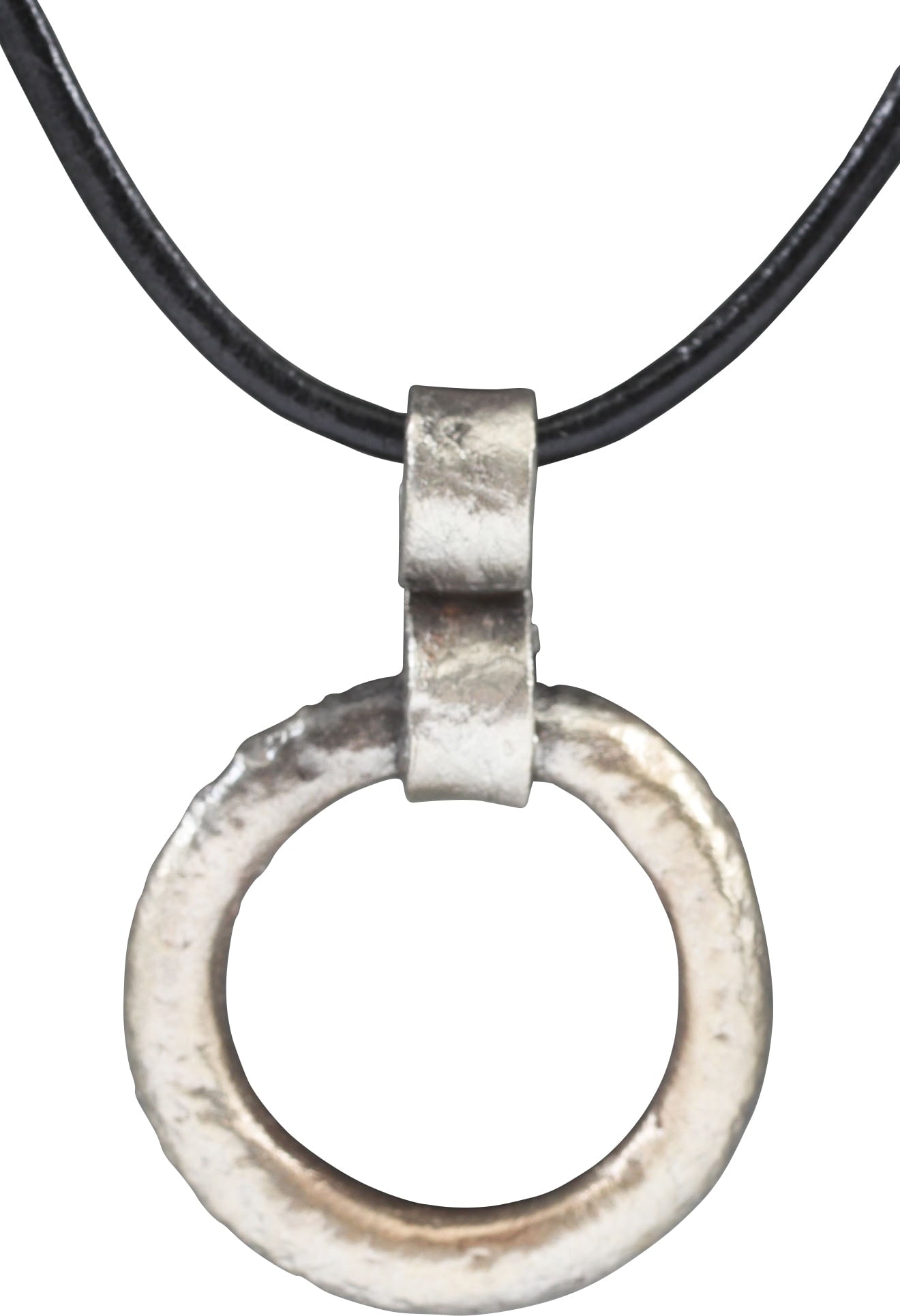 CELTIC PROSPERITY RING NECKLACE, ENGLAND C.400-100 BC: Before the Roman invasion of the British Isles, rings of bronze, silver, and gold were used as a means of exchange, particularly in Ireland. Most exchanges of goods and property were conducted by bart