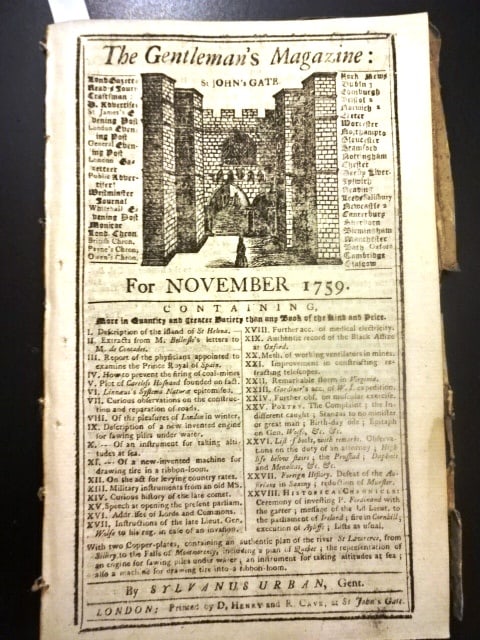 1759 Magazine French Indian War Map St. Lawrence (1 of 5)