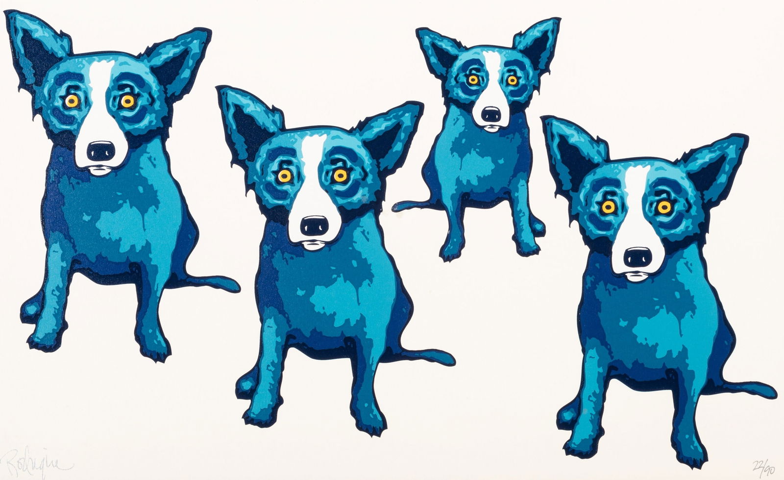 George Rodrigue Untitled color on paper (1 of 1)