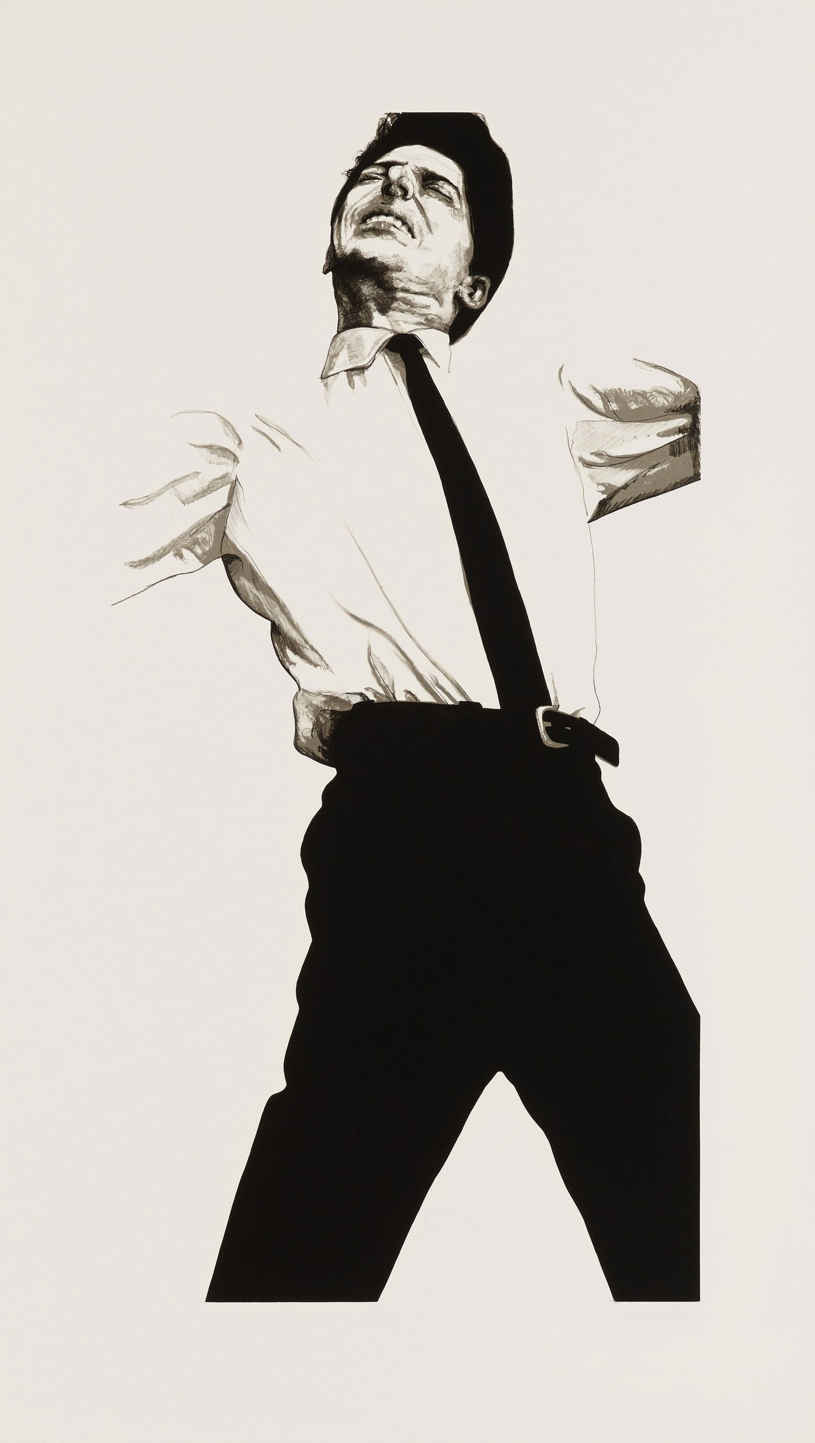 Robert Longo - Jules: Description: Robert Longo (b. 1953): Jules Print in Colors Date: 1983 Material: Fine Art Paper Dimensions: 36.75x21" Additional Information: Possible Reproduction/Printed Later Reserve: $90.00 Shippin
