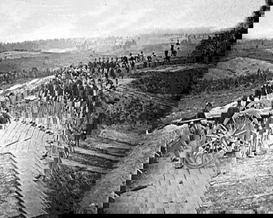 CIVIL WAR, GENERAL SHERMAN ARTILLERY TAKE REBEL FORT: Title: CIVIL WAR, GENERAL SHERMAN ARTILLERY TAKE REBEL FORT Artist/Source: MATTHEW BRADY Original Date: CIVIL WAR Dimensions: 8X10 Description: || UNITED STATES SHIPPING ONLY! || This lot is a Dye Bas