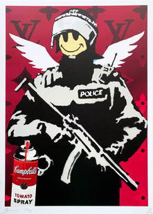 Death NYC banksy 3: Title: Death NYC banksy 3 Date/Period: 21st Century Materials: Giclee on Fine art 300 gsm paper Size: 17 3/4 x 12 1/2 inches Artist: Death NYC, limited edition giclee on paper, out of eddition of 100