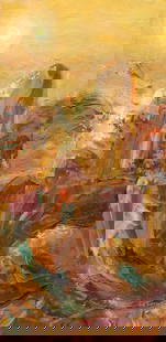 Abstract oil painting Noon Vemfialov: Ben 48 *** ABOUT THIS PAINTING *** * TITLE: "Noon" * ARTISTS: Vemfialov * SIZE: -x- cm/'-x- inches' * MEDIUM: oil, canvas * HAND PAINTED: Original painting from our collection * CONDITION: we tried to
