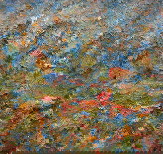 Abstract oil painting Like in fog Dupliy Sergey Alexandrovich: Verns 235 *** ABOUT THIS PAINTING *** * TITLE: "Like in fog" * ARTISTS: Dupliy Sergey Alexandrovich * SIZE: 50x54 cm/'19.68x21.25 inches' * MEDIUM: oil, cardboard * HAND PAINTED: Original painting fro
