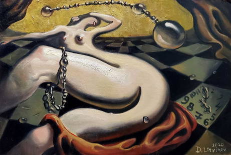 Abstract oil painting Queen move Litvinov Daniil Olegovich: Litv 1091 *** ABOUT THIS PAINTING *** * TITLE: "Queen move" * ARTISTS: Litvinov Daniil Olegovich * SIZE: 44.5x30 cm/'17.51x11.81 inches' * MEDIUM: oil, chipboard * HAND PAINTED: Original painting from
