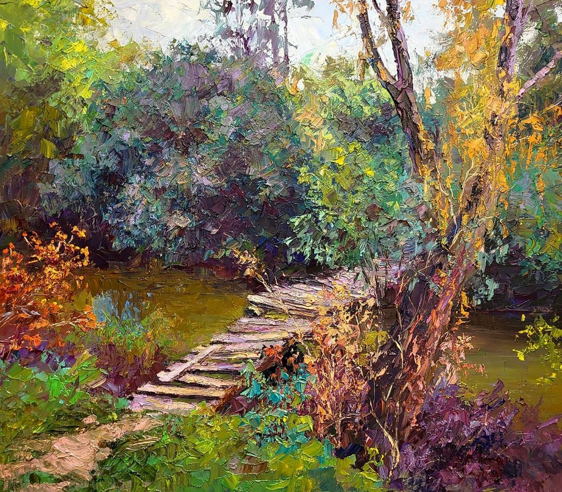 Oil painting Autumn forest Boris Serdyuk (1 of 7)