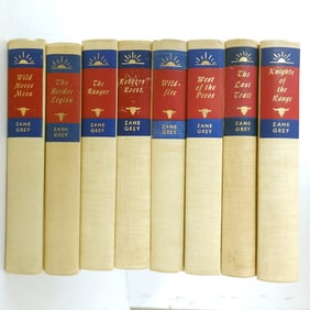 Zane Grey Novels Published by Walter J Black set of 8