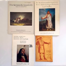 Western Americana & North American Indian Auction and Exhibition Catalogues set of 4