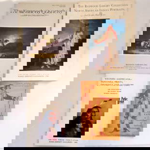 Western Americana & North American Indian Auction and Exhibition Catalogues set of 4: Title: Western Americana & North American Indian Auction and Exhibition Catalogues set of 4 Description: Western Americana & North American Indian Auction and Exhibition Catalogues set of 4 The Redwoo