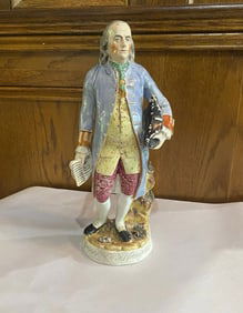 Staffordshire Historical Figure Of General George Washington Rare