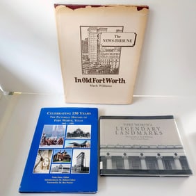Fort Worth Texas History Book Lot set of 3