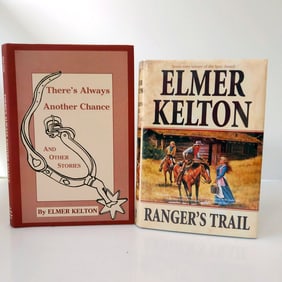 Elmer Kelton 1st Edition Hard Cover Book 1 of 2 SIGNED (Chance Trail)