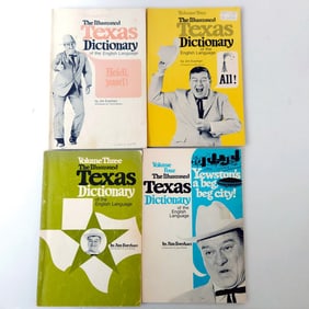 The Illustrated Texas Dictionary of the English Language Volume 1-4 by Jim Everhart Paperback  Set