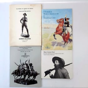 Auction Catalogues for Western and American Paintings and Sculptures set of 4