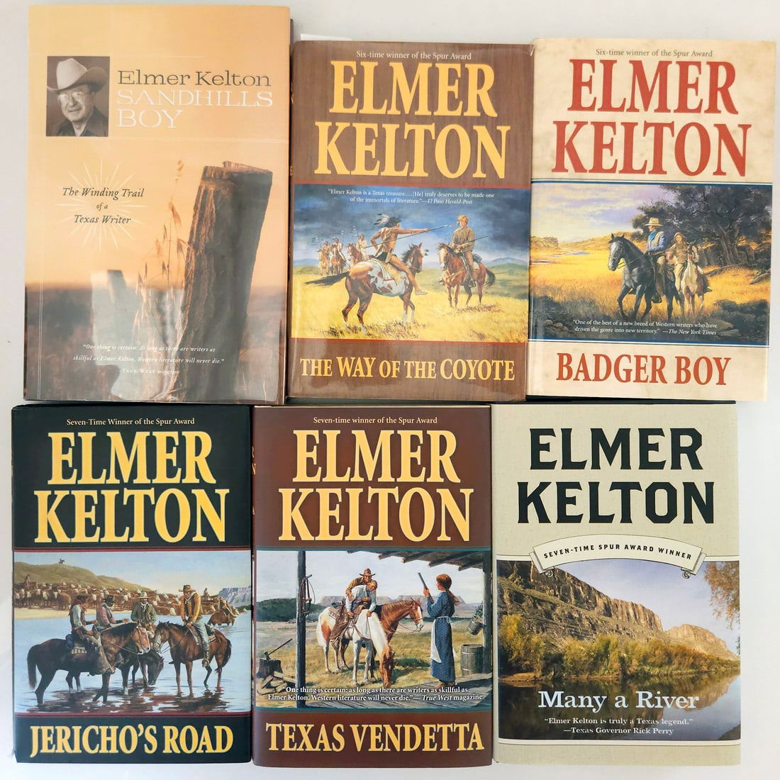 Elmer Kelton 1st Edition Book Lot Published in 2000’s Hard Cover Dust jacket (1 of 6)