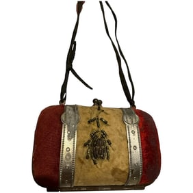 Antique miniature Bag/Purse for French Fashion doll such as Huret, Rohmer, Bru, Jumeau
