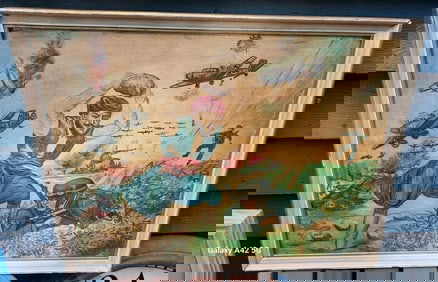 Oil Painting 1947 Battle Of Crete German WWII