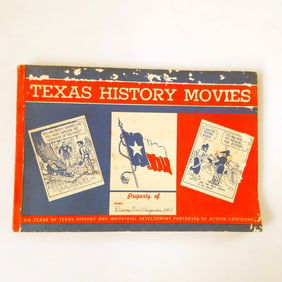 1943 Texas History Movies Book Soft Cover Revised Edition