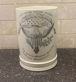 Staffordshire Creamware Liverpool Tankard Arms Of The United States Eagle Mug