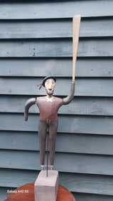 Antique Sailor Whirligig Wooden 1970 31" tall