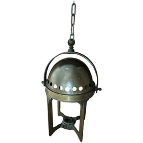 Antique Arts & Crafts Bronze Lantern