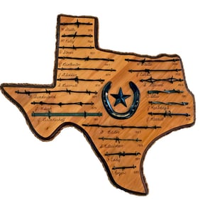 Early Texas Barbed Wire Display