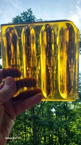 Antique Colored Glass Panel