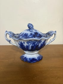 Scinde Flow Blue Sauce Tureen